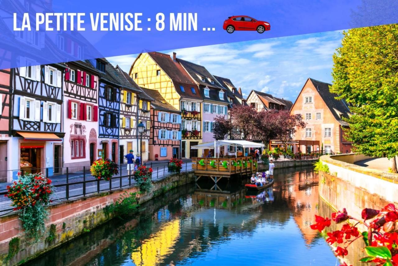 Le Red St Léon : Lit Queen Size * WIFI * Idéal Couple Colmar Esterno foto